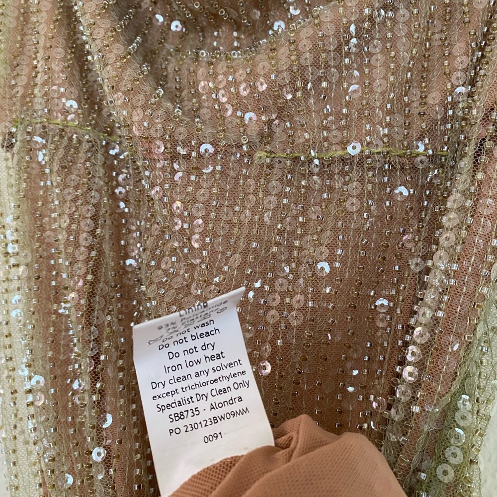 LIMITED EDITION House‎ of CB 'Alondra' Cafe Au Lait Beaded Maxi Dress NWOT sz XS - Picture 9 of 15